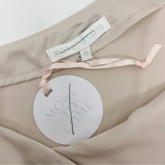 More To Come Scottie One Shoulder Top in Bone Size M - Picture 6 of 9